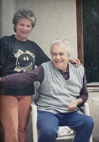 Dagmar Dresslerová with her husband
