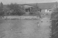 Dvorek statku v Zahájí, období 1949/1950