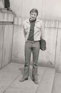 Bohdan Kaminský ve čtvrtém ročníku střední školy, rok 1972