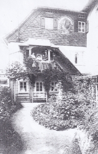 Father's family's house in Jiříkov, Kostelní Street