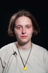 Deniza Glezina during the interview, 2025 