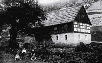 Grandfather Josef Stettin's house at Telnice 32