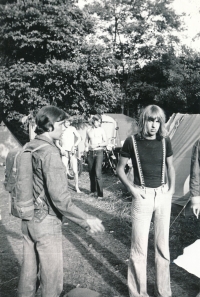Ilja Květoň on a trip in Poland in the early 1970s