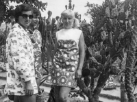 Pavel Marek's future wife (right), 1965
