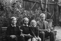 Pavel Marek with his siblings, 1958 or 1959