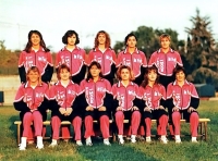 The Italian league team where the witness played after graduating from UCLA (Merja first from left above), mid-1980s,
