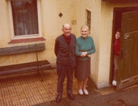 Parents Anna and Ernst Kurzawa in Karlovy Vary - Stara Roli, 1970