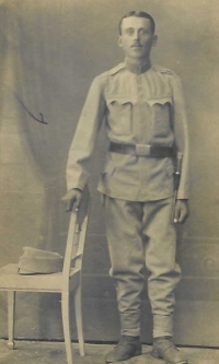 František Trčka, děda z matčiny strany, voják během 1. světové války, 1915