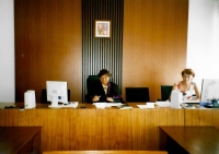 As a judge in Pardubice, 1994