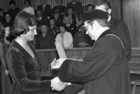 Graduation in Carolinum, 1976