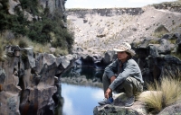 Vítězslav Vítkovič at the source of the Amazon, 1992