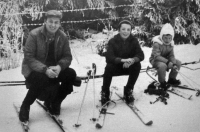 Alan Kubica with his father and younger brother Jan