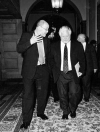 Jaroslav Veis s Petrem Pithartem