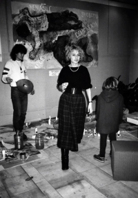 Vytváření studentských plakátů, Ústí nad Labem, listopad 1989