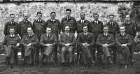 Karel Kuttelwascher (seated third from left) in RAF