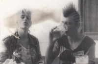 Jana Bečková Petrovická with her husband Kamil, 1980s