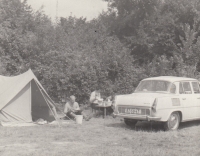 Holiday at Vinenský Lake, August 1968