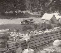 Holiday at Vinenský Lake, August 1968
