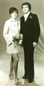 Alena Srbová-Princová a Zdislav Princ, svatební foto, 13. prosince 1974