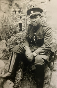 Father of Jiří Janíček in gendarmerie uniform
