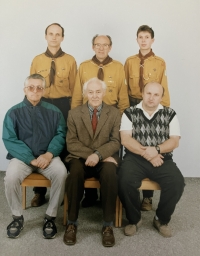 Jiří Janíček with scouts