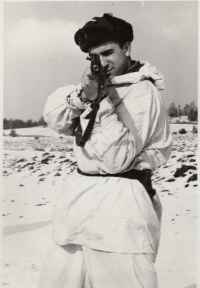 Josef Grobelný during his service in the Border Guard (1972-1974)