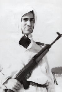 Josef Grobelný during his service in the Border Guard (1972-1974)