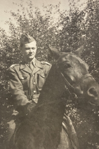 Josef Straka in the military (1947)