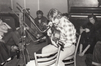 Vladimír Merta's performance at the M-Club in Karlovy Vary, 1970s