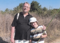 Pamětník se synkem na výletě v roce 2005