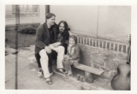 Pavel Zýka (vlevo) a Jiří Sadílek v Čechurově, 1984