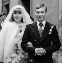 Witness, wedding photo, bride Ruth, née Hlásková, 24 November 1979