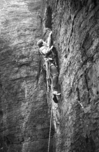 As a passionate mountaineer and member of the climbing club Lokomotiva Teplice, Tisá 1986