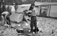 With his friend Radek Jindra (right) during a trip to Romania, 2nd half of the 1980s