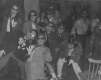 Disco party, held at the school stay in nature, 1982