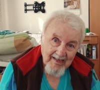 Václav Lukášek during the filming for Memory of Nation, Na Valech home for the elderly, Šternberk, 2025