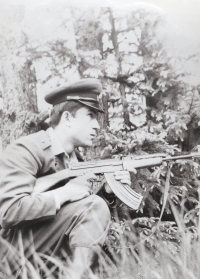 Josef Grobelný during his service in the Border Guard (1972-1974)