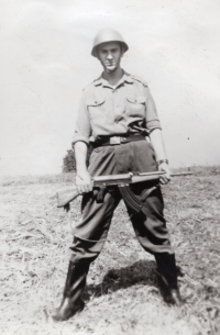 Josef Grobelný during his service in the Border Guard (1972-1974)