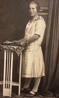 Mother in wedding dress, 1920s - 1930s