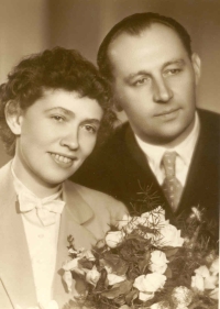 Parents Arnoštka and Hubert Poul, 1954