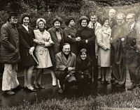 Antropoekologické oddělení, Jiří Petz dole uprostřed, 1984