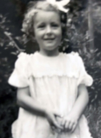 Jana Fischerová as a child