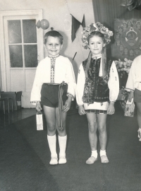 In a kindergarten in Ukrainian folk costume, Kiev, 1978