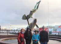 Jana Pekárková with her husband and grandchildren, 2025