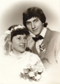 Marie Ševčíková s manželem Milošem, listopad 1983