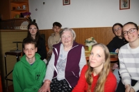 Anna Urbášková during the filming for the project Our Neighbous' Stories, 2025