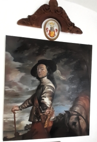 Podobizna Jana Barona Šislera štětcem kolegy-štamgasta hospody U Černého vola