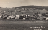 Hřebečná, postcard from the time