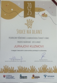 ocenenie Srdce na dlani