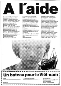 Advocacy poster that was printed for free by the French press